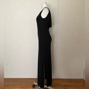 Elegant Black Sleeveless Maxi Dress, RIMINI by Shaw, Size 4P